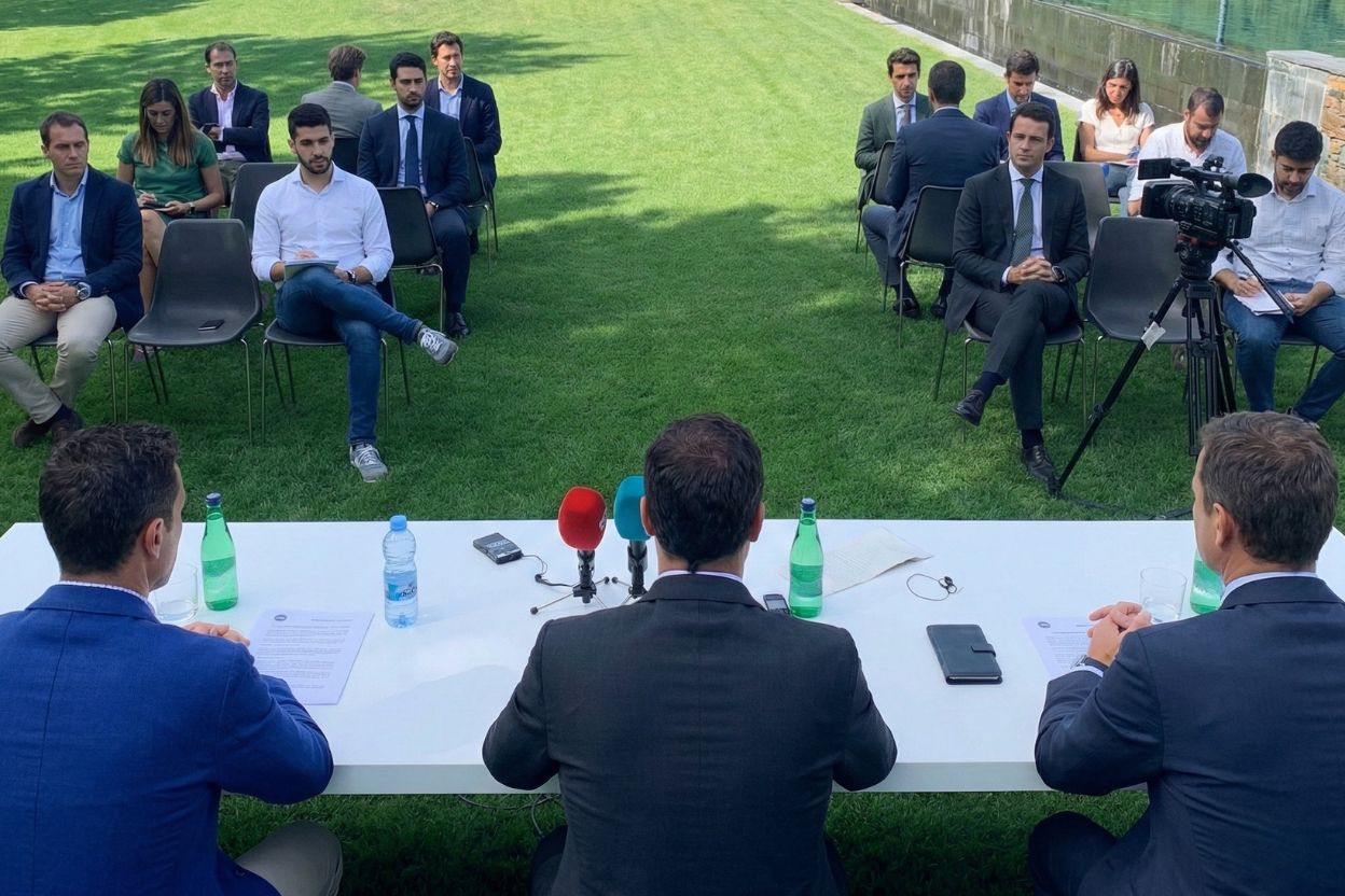 Ruedas de prensa en finca La Quinta Escondida en la sierra madrileña